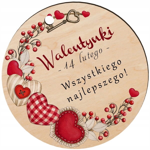 UPOMINEK NA DZIEŃ ZAKOCHANYCH ZAWIESZKA WALENTYNKI