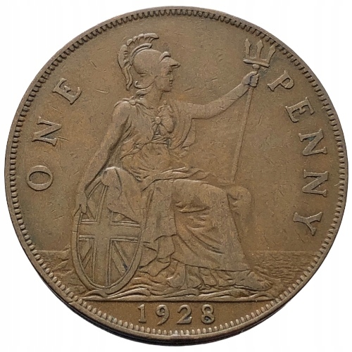 66885. Wielka Brytania, 1 pens, 1928r.