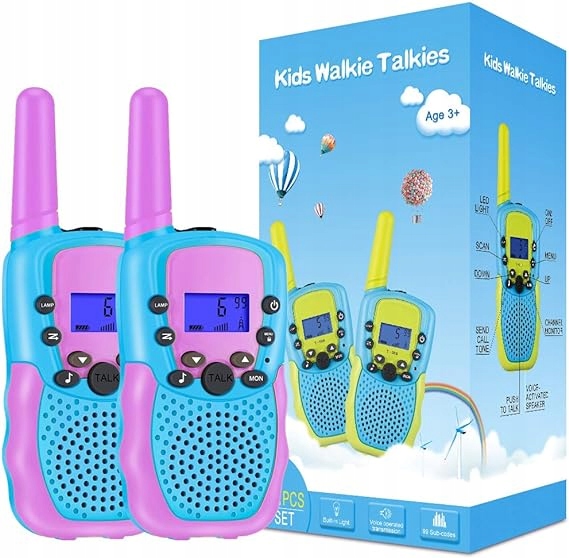 Krótkofalówki Walkie Talkie do zabawy dla dzieci zestaw 2 szt