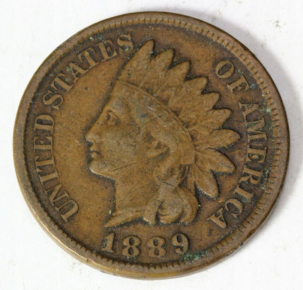 USA 1 Cent Indianin 1889r.