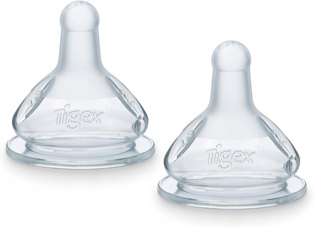 2x smoczek do butelki TIGEX 0-6m r.2