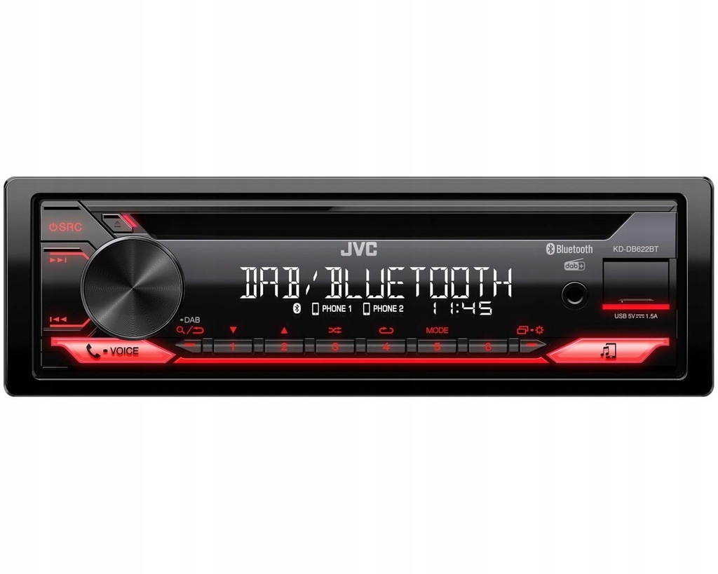 JVC KDDB622BT Radio samochodowe CD BT tuner DAB + 10459232013