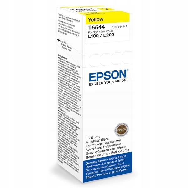 Epson oryginalny ink / tusz C13T66444A, yellow, 70ml, Epson L100, L200, L30