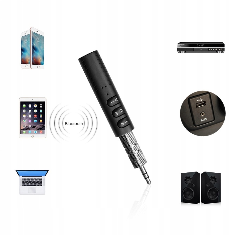 Adapter Transmiter Bluetooth + Kabel Mini Jack RCA 7665113818