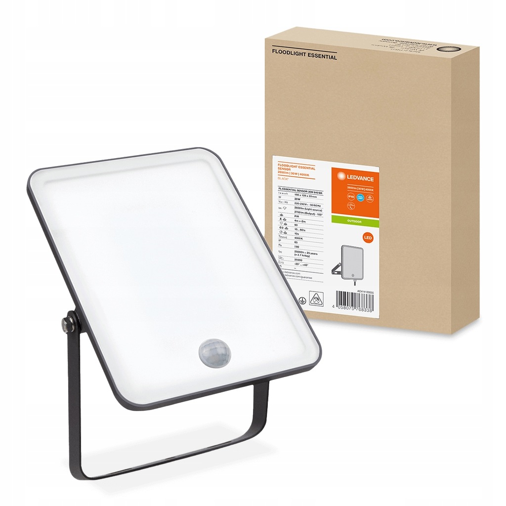 Naświetlacz Oświetlenie FL ESSENTIAL SENSOR 30W LEDVANCE z Czujnikami