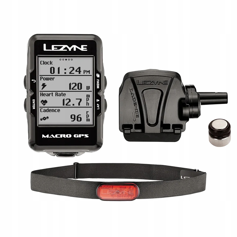 Licznik rowerowy LEZYNE Macro GPS HRSC Loaded (w