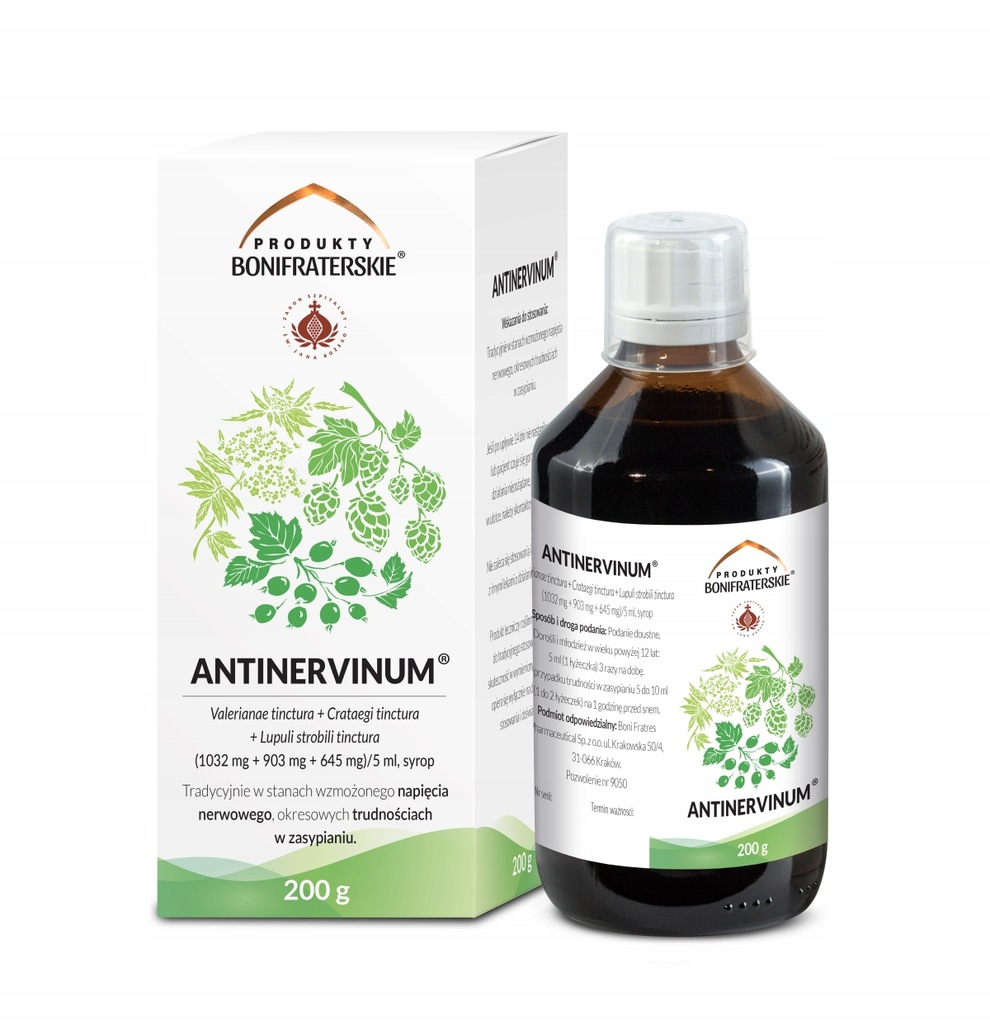 Antinervinum syrop na napięcie nerwowe 200 g