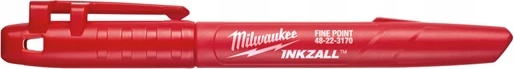 Czerwony marker Milwaukee Inkzall