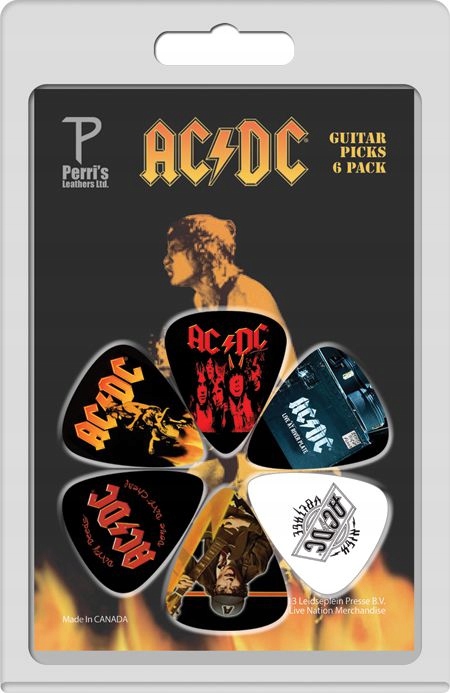 Zestaw Kostek Gitarowych - Perri's ACDC4 AC/DC