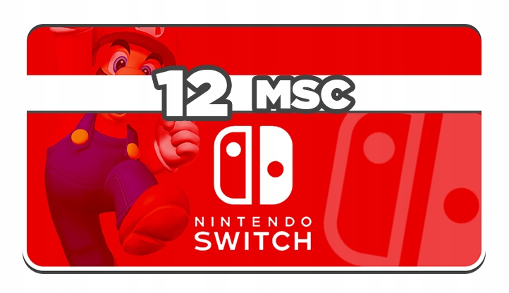 NINTENDO SWITCH ONLINE 12 MIESIĘCY 1 ROK KLUCZ KOD