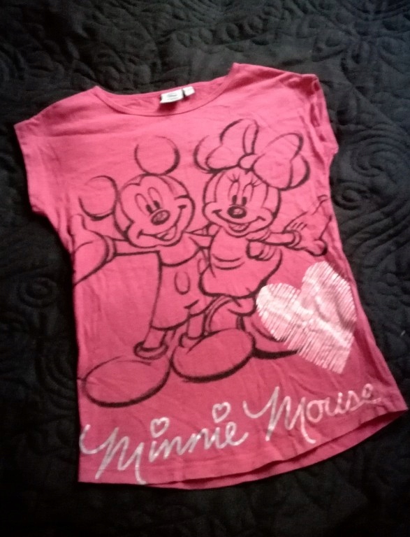 Bluzka tunika Minnie Mouse różowa 116