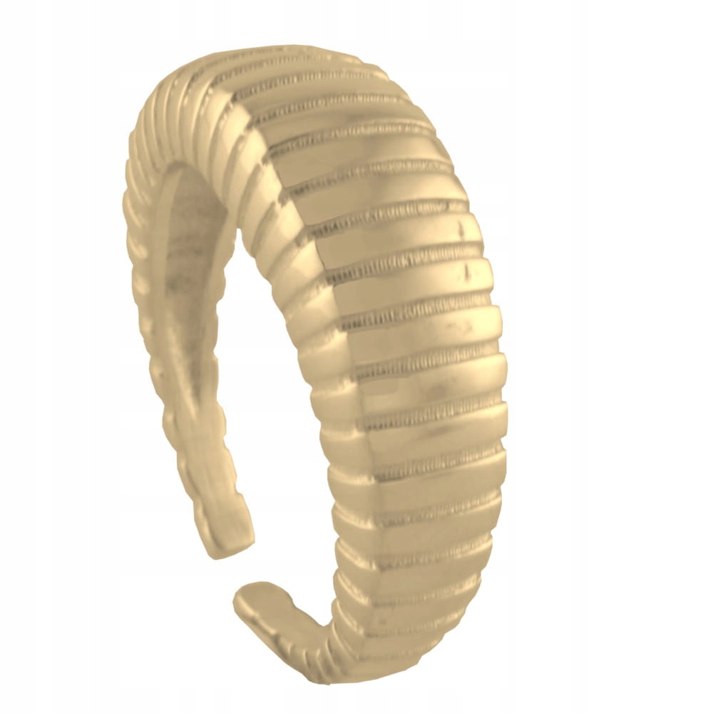 Srebrny pozłacany pierścionek Wyszukana