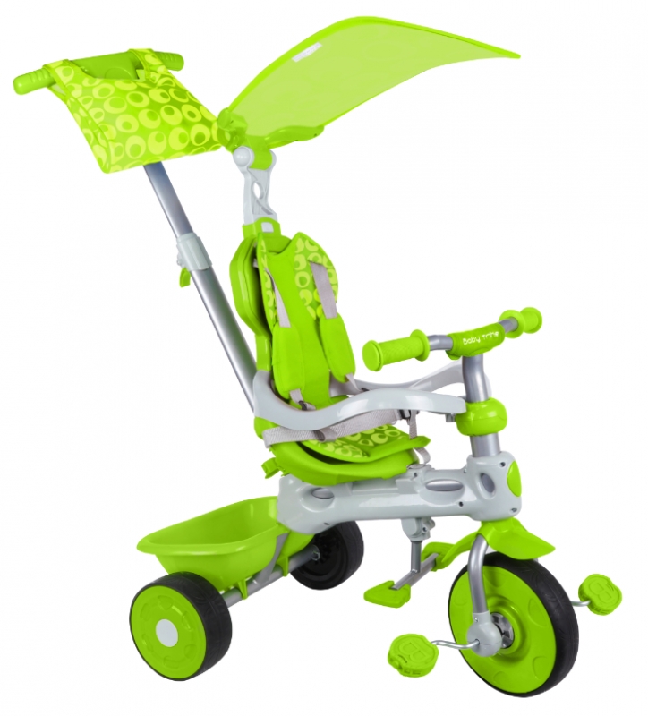 Rowerek trójkołowy 3 w 1 Zielony Baby Trike
