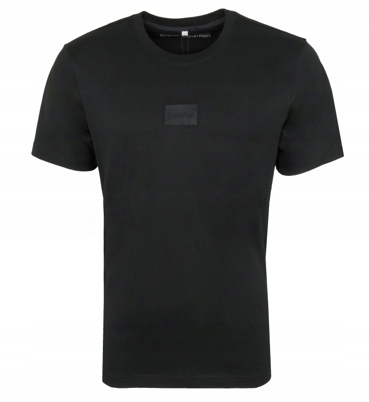 CALVIN KLEIN, t-shirt męski, czarny, S