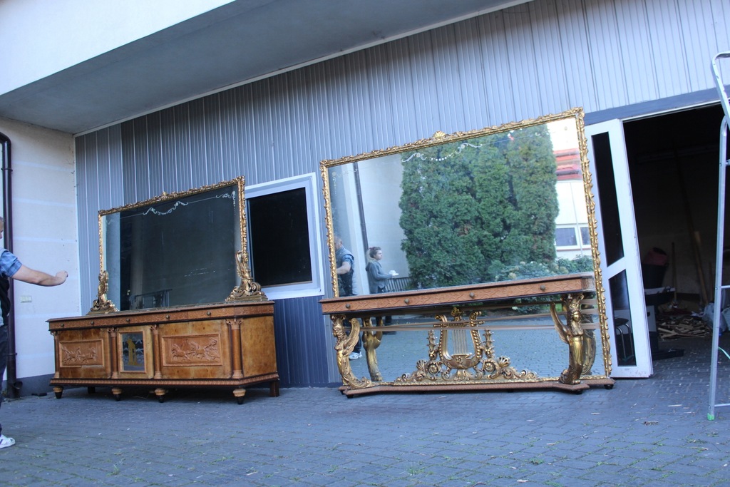 EMPIRE KOMPLET 2 SZTUKI DUZE MEBLE LATA 50-SIĄTE