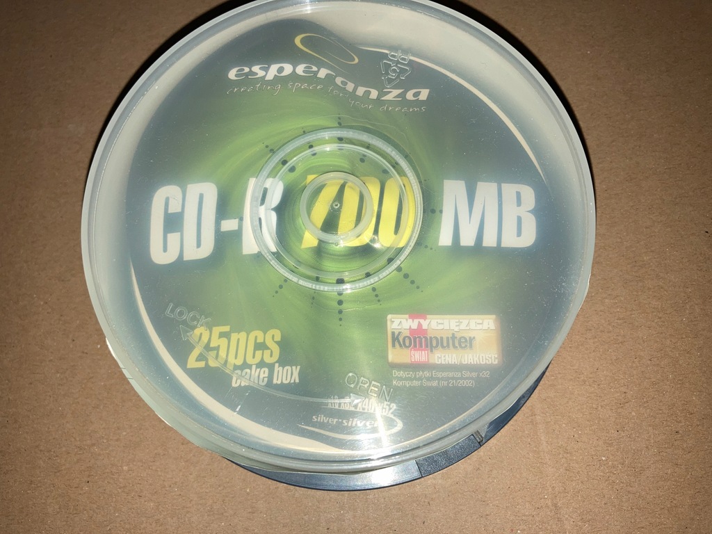 Płyty Esperanza CD-R 700MB 15 szt + koperty