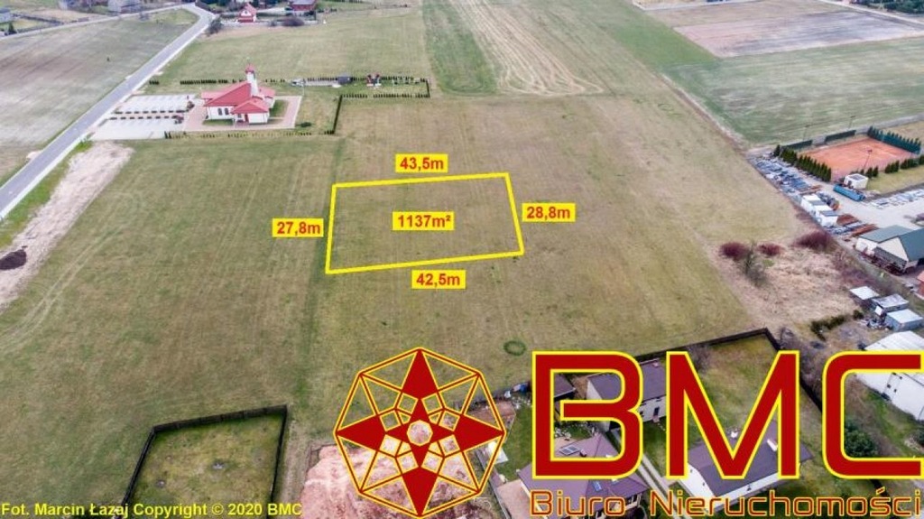 Działka, Dyrdy, Woźniki (gm.), 1137 m²