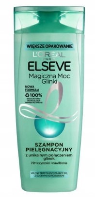 ELSEVE SZAMPON MAGICZNA MOC GLINKI NA WŁOSY TŁUSTE LOREAL 400 ML