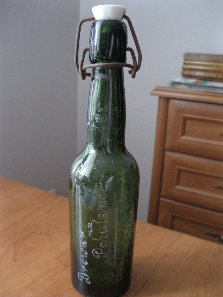 BUTELKA BROWAR POHULANKA LWÓW i PUDEŁKO OZDOBNE