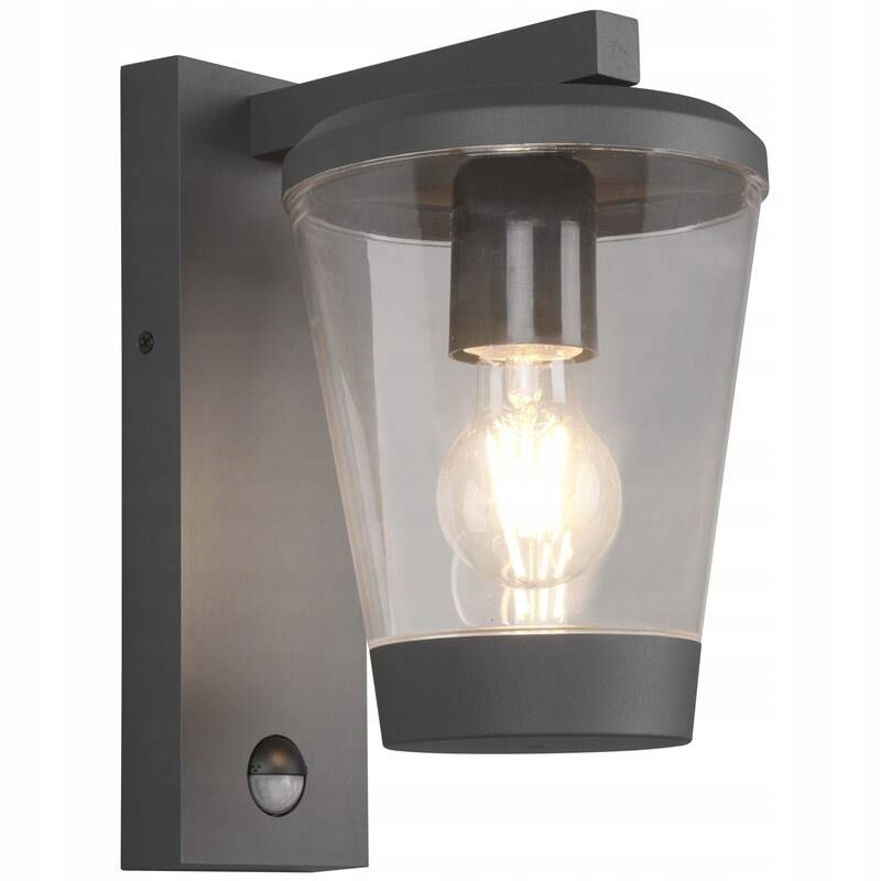 Lampa ścienna TRIO Cavado, czujnik ruchu - antracyt (TR 211069142)