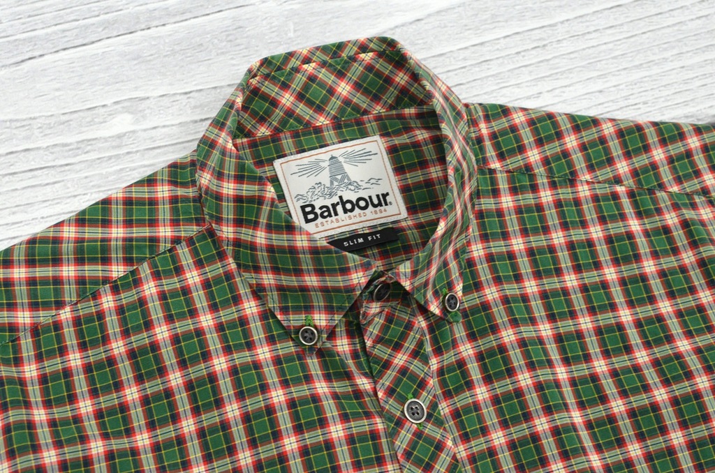 BARBOUR MĘSKA KOSZULA W KRATKĘ SLIM FIT S