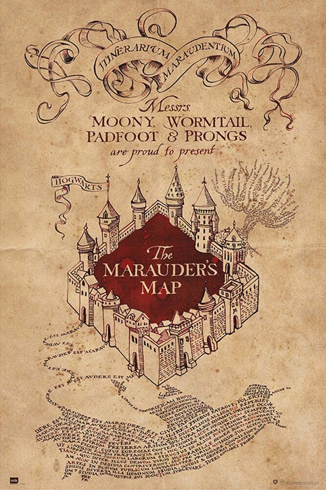 Harry Potter The Marauders Map plakat 61x91,5 cm