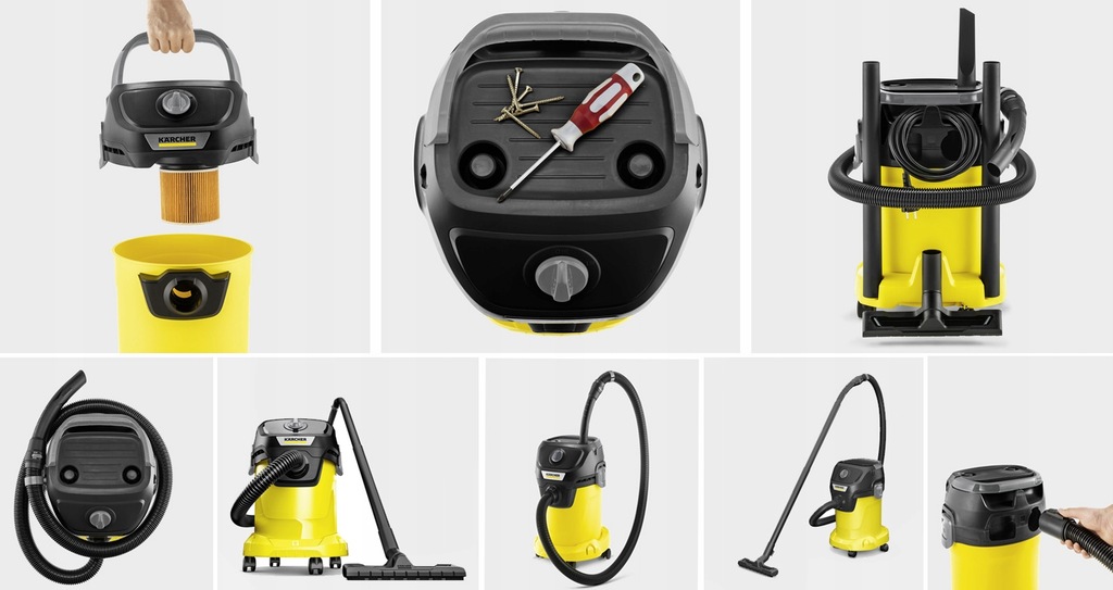 Купить ПРОМЫШЛЕННЫЙ ПЫЛЕСОС ДЛЯ ВЛАЖНОЙ ОЧИСТКИ KARCHER K WD3 TURBO XL: отзывы, фото, характеристики в интерне-магазине Aredi.ru