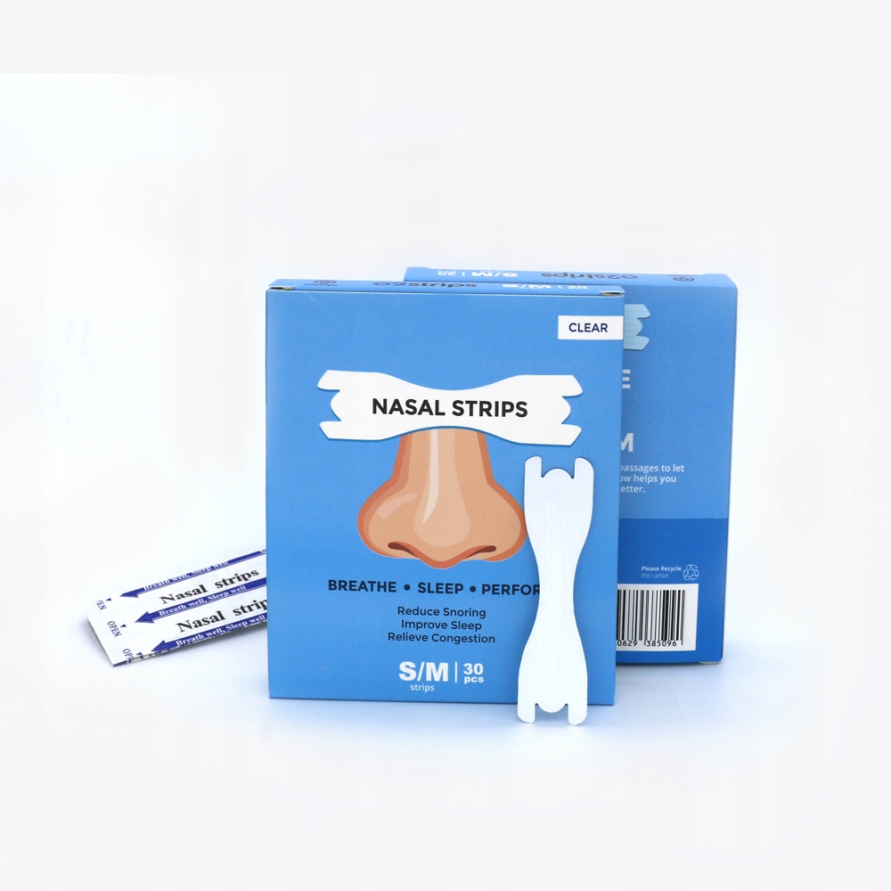 30pcs/Box Transparent Nasal Strips Stop Snori