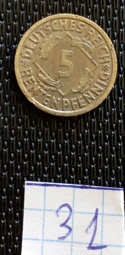 31. 5 Reichspfennig 1924