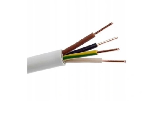 Przewód kabel okrągły YDY 4x1,5 450/750V - 1m