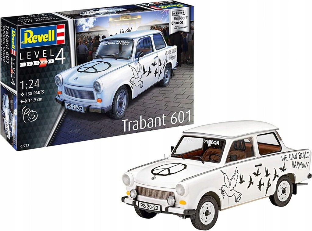 REVELL M TRABANT 601S BUILDERS CHOICE 07713 1:24
