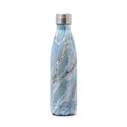 Yoko Design Isothermal Bottle Marble blue, Capacit