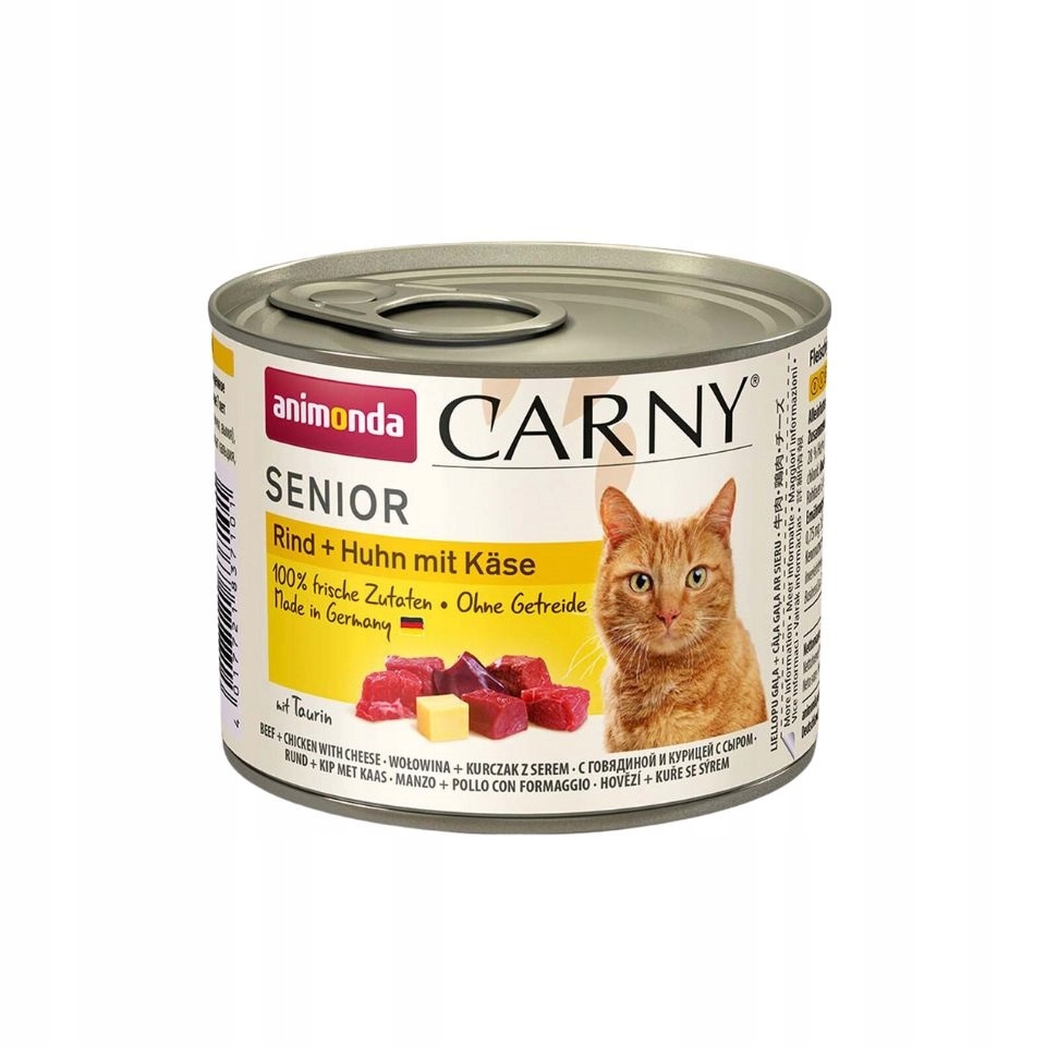 Animonda Carny SENIOR CAT Wołowina, kurczak i ser 200g