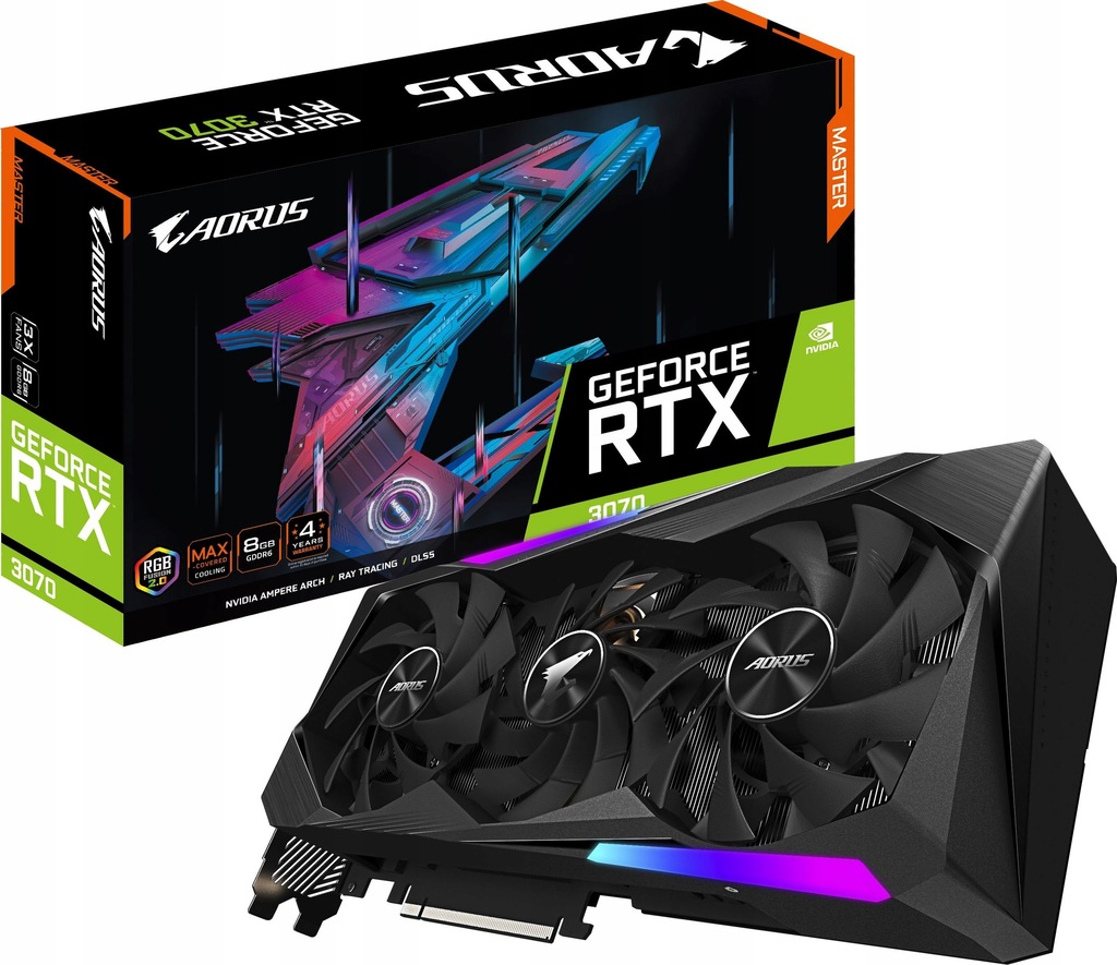 Купить Gigabyte Aorus GeForce RTX 3070 Master 8 ГБ: отзывы, фото, характеристики в интерне-магазине Aredi.ru