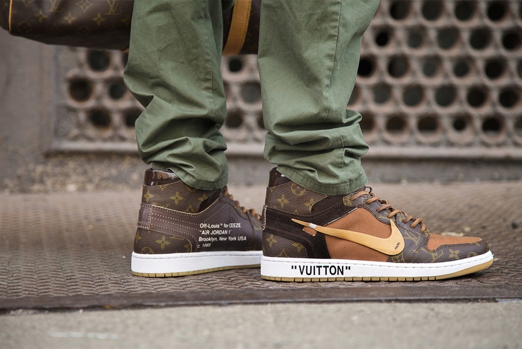 靴 AIR JORDAN 1 RETRO LOW Louis Vuitton Louis Vuitton x Air Force 1 Low White Comet Red » SneakersJoint