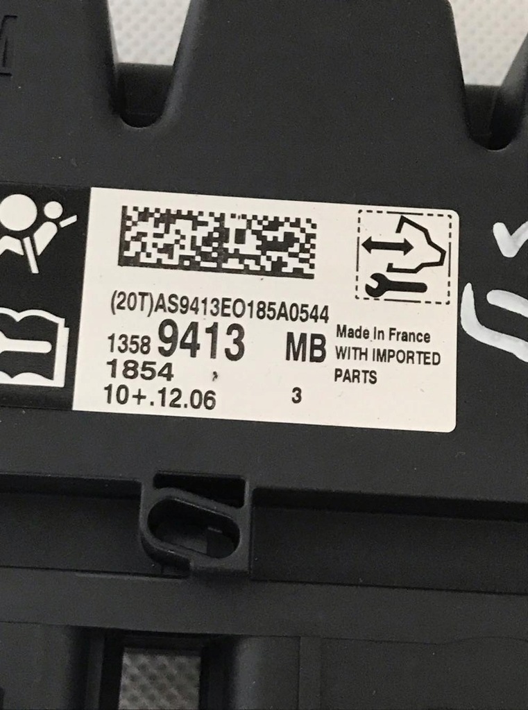 Opel Astra J IV modu sensor airbag 13589413