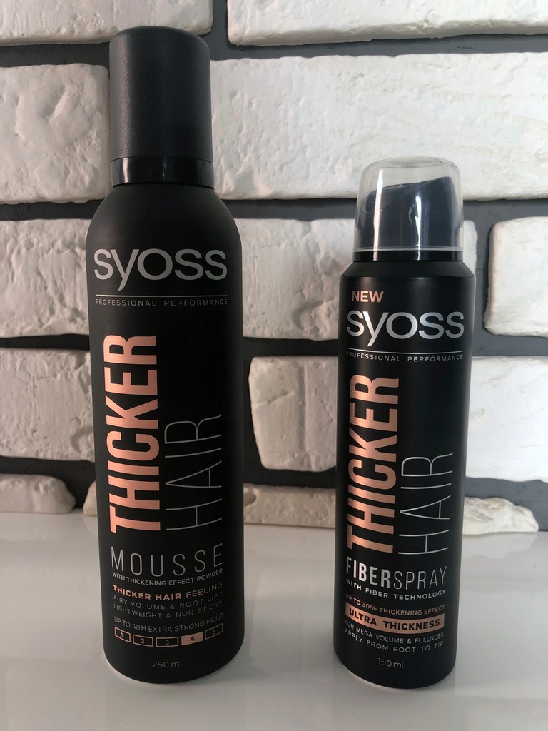 Syoss Thicker Hair pianka + spray mega objętość