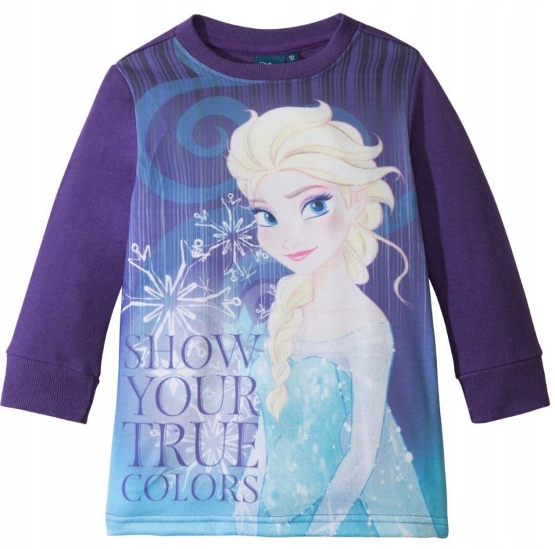 DISNEY FIOLETOWA BLUZKA FROZEN 80