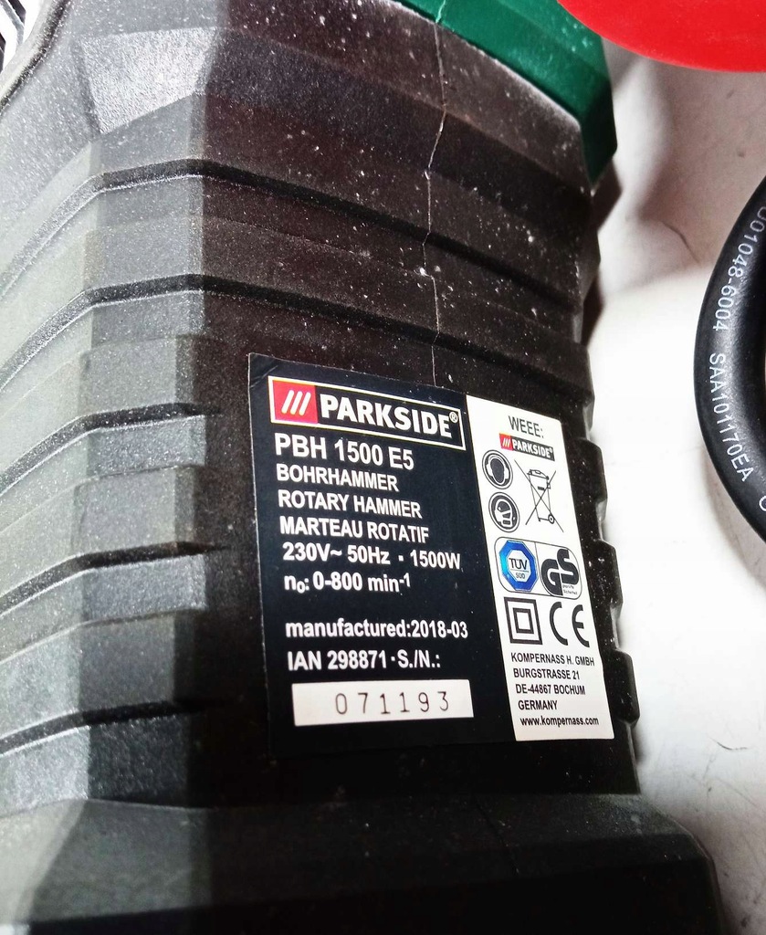 1 Paio Autostop Spazzole Per Parkside Pbh 1500 E5 Fino 2018, Ca - Foto 9