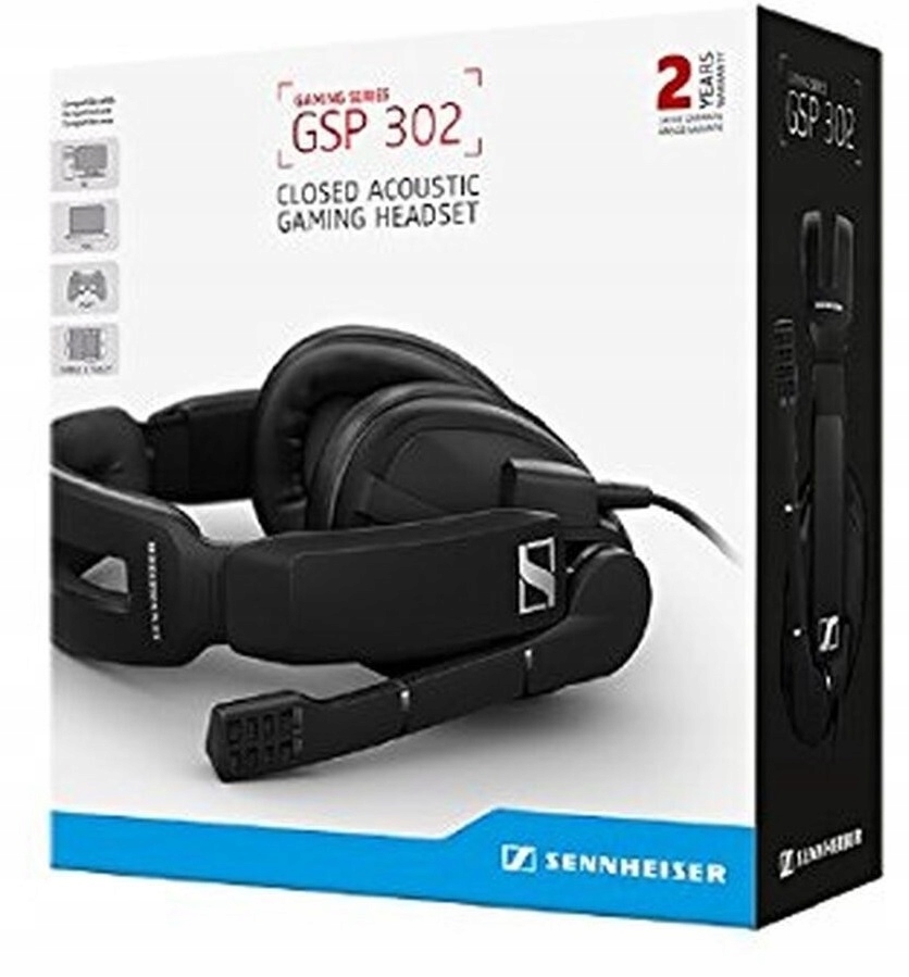 SENNHEISER GSP 302 SŁUCHAWKI GAMINGOWE NOWE