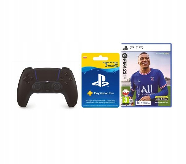PAD Sony DualSense + FIFA 22 +PlayStation Plus 3mc