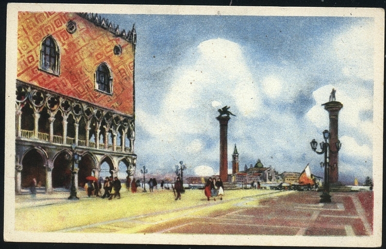 Venezia. Piazzetta S. Marco - A. Scrocchi 1920