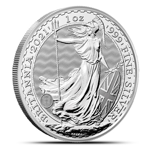 Britannia 2021 - moneta 2 funty uncja oz srebra