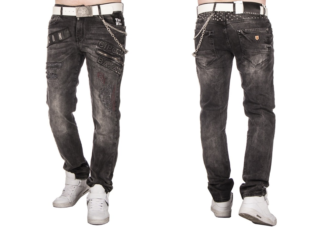 NEW_SKÓRA_NITY_JEANS_WANTED CIPO BAXX CD396 31/34