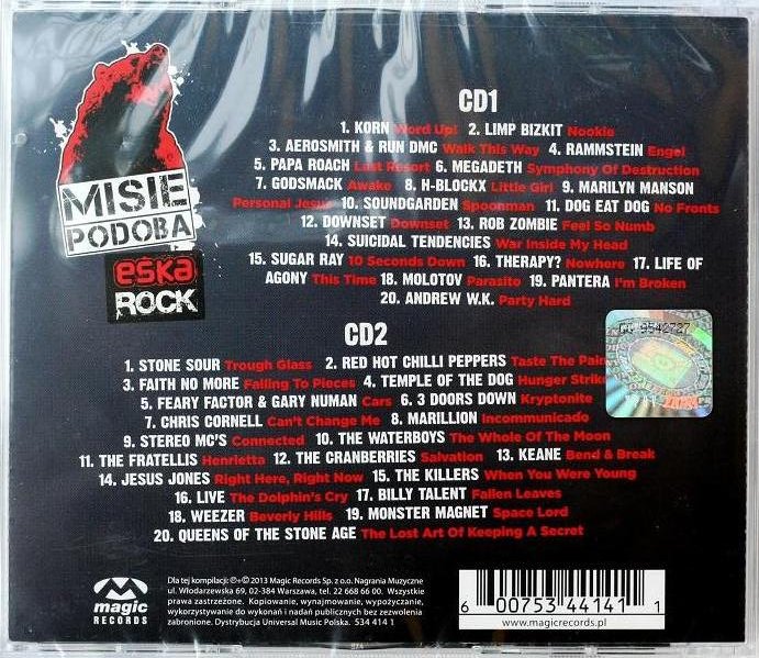 Купить 2CD ESKA ROCK Rammstein Korn RHCP Pantera Megadeth: отзывы, фото, характеристики в интерне-магазине Aredi.ru