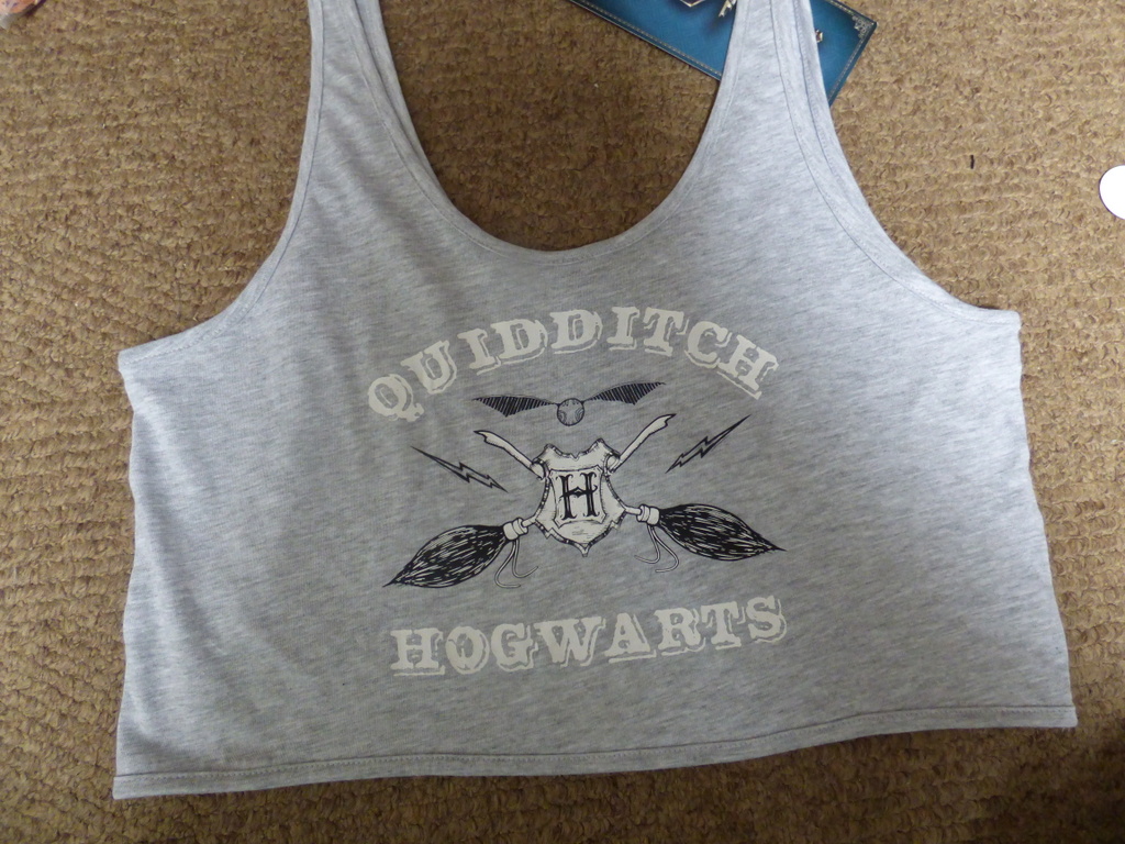 HARRY POTTER SLICZNY TOP GREY WHITE HOGWARTS 38