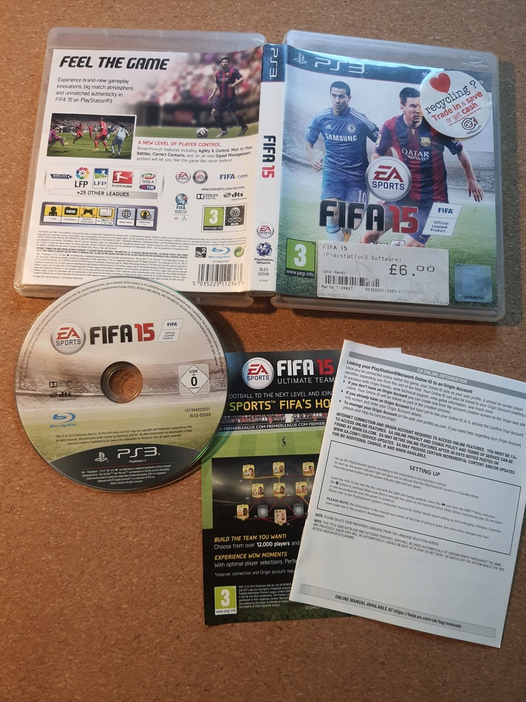 PS3 Fifa 15 Angielska