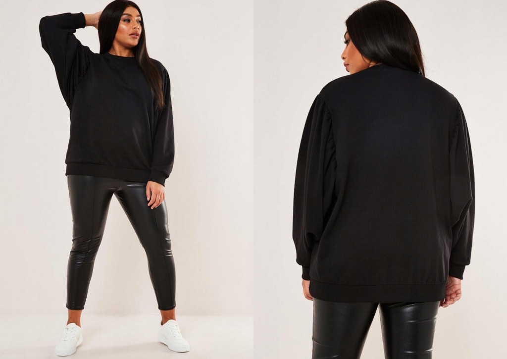 MISSGUIDED PLUS BLUZA Z BUFIASTYMI RĘKAWAMI XXL