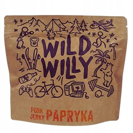 Suszona wieprzowina Pork Jerky Papryka 100 g