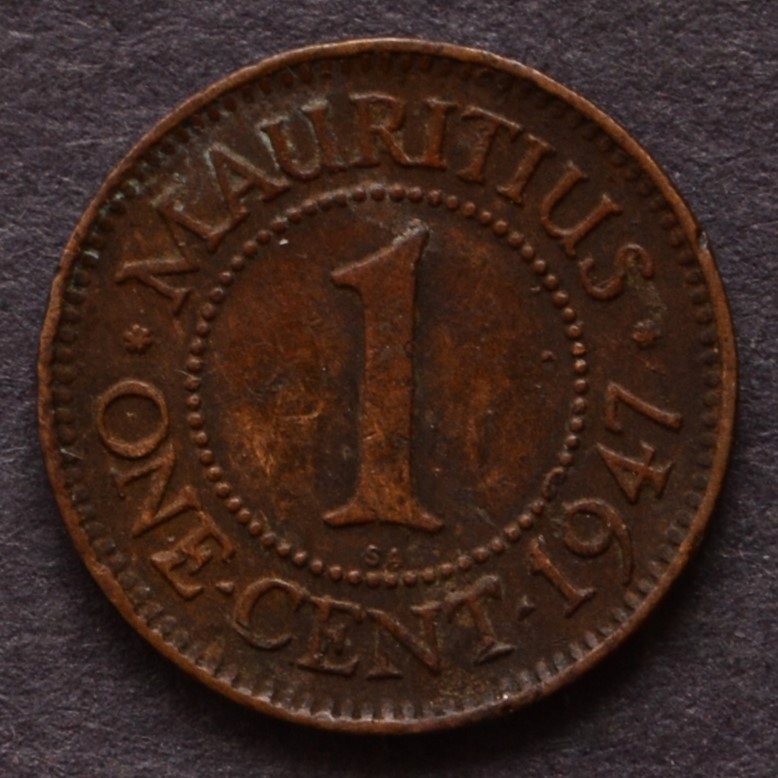 Mauritius - 1 cent 1947